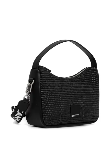 Body Karl Lagerfeld Jeans cu autograf negru