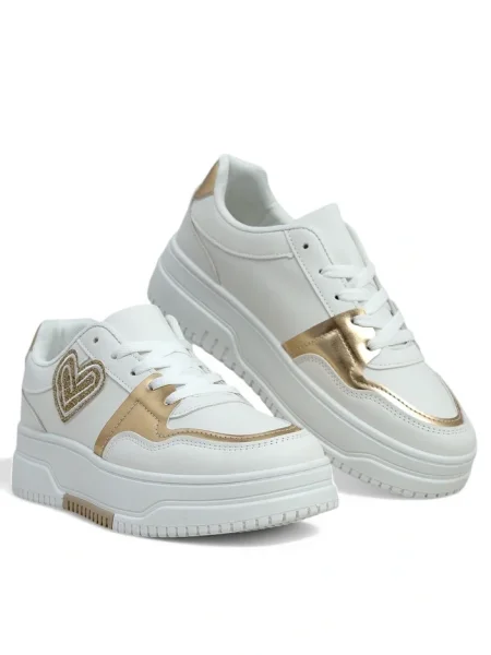 Sneakerși Resti alb