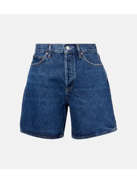 Szorty jeansowe Agolde niebieskie