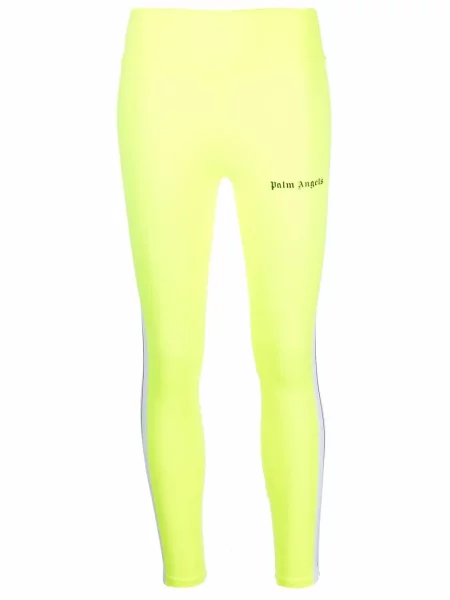 Legginsy Palm Angels w paski żółte