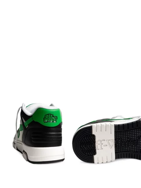 Sneakerși Off-white din piele business alb
