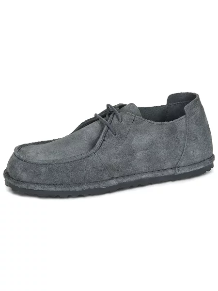 Pantofi Birkenstock din dantelă gri