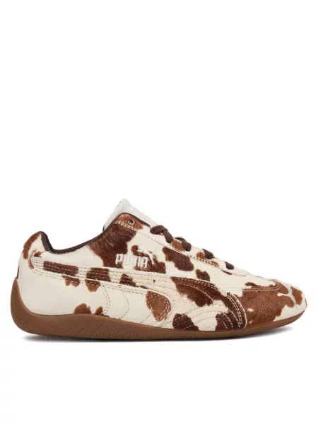 Sneakersy Puma skórzane brązowe