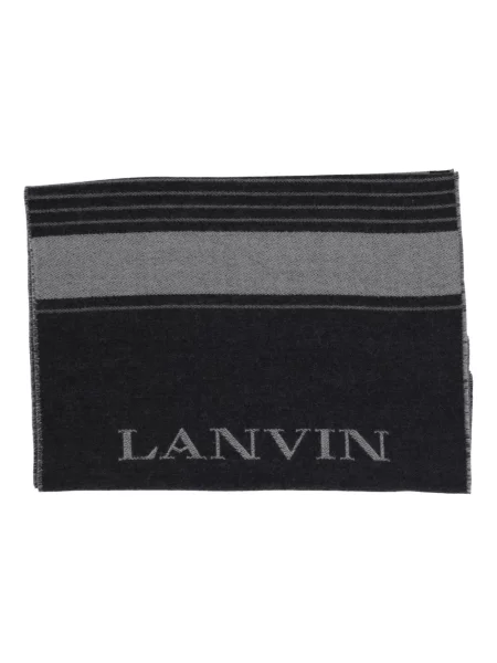 Шал Lanvin с ресни черно
