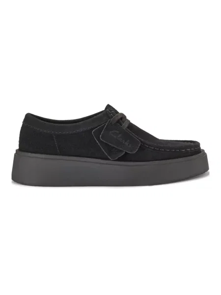 Półbuty Clarks zamszowe czarne