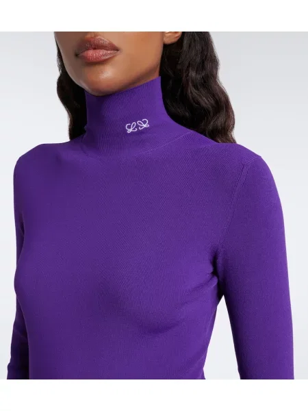Top Loewe din jerseu violet
