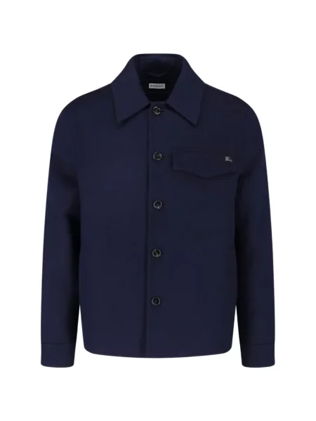 Cămașă Burberry de lână albastru