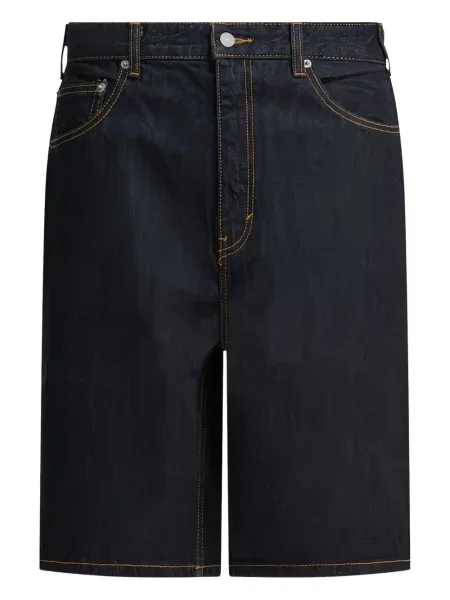 Džínové šortky This Is Never That s výšivkou černé