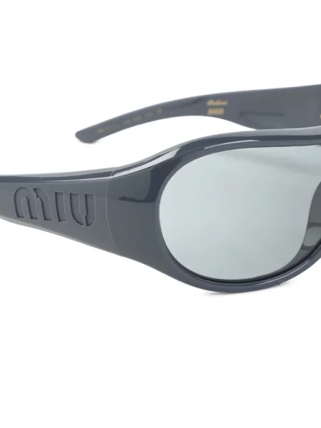 Ochelari de soare Miu Miu Eyewear cu autograf gri
