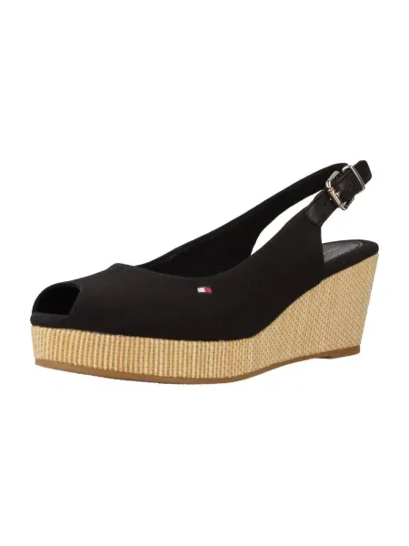Sandale Tommy Hilfiger cu pană negru