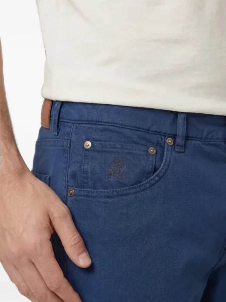 Pantaloni Brunello Cucinelli cu 5 buzunare albastru