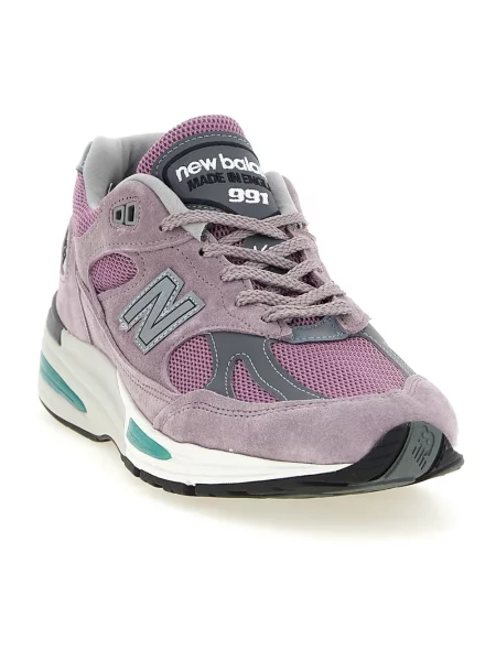 Sneakersy New Balance zamszowe fioletowe