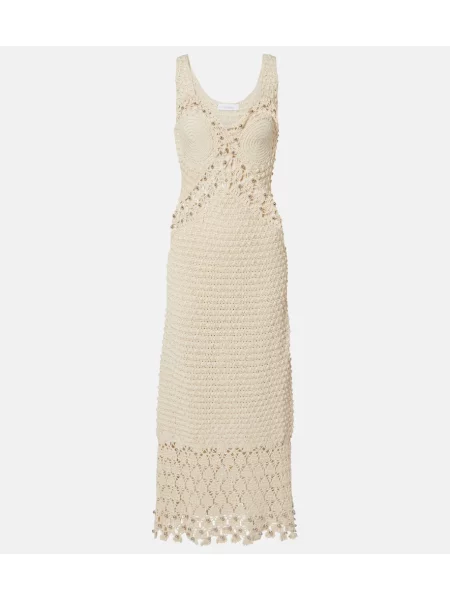 Rochie midi Rabanne alb