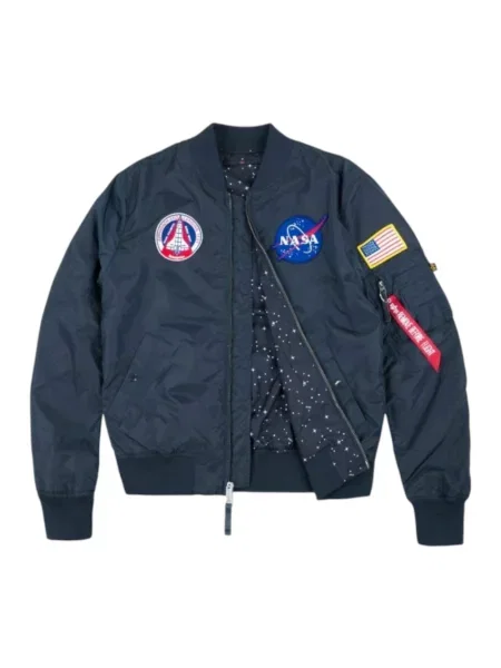 Kurtka bomber Alpha Industries dwustronny niebieski