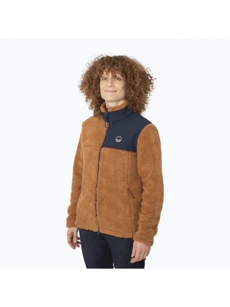 Дамски суитшърт Wild Country Spotter sandstone fleece кафяво