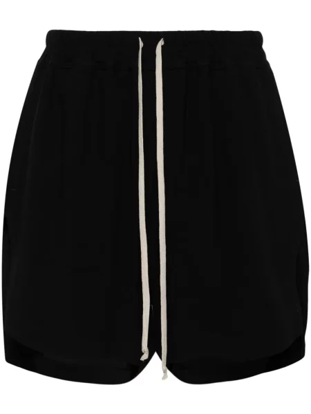 Pantaloni scurți Rick Owens cu crăpătură negru