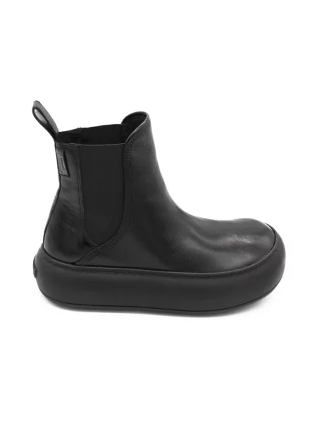 Botki Moschino skórzane czarne