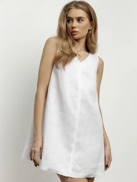 HARVEST Daria Сукня міні Льон білий