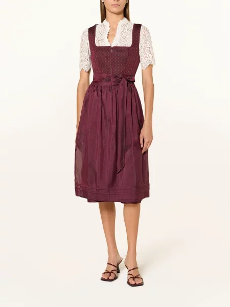 Spieth & Wensky Dirndl Halenka Mellingen Z Krajky krémová