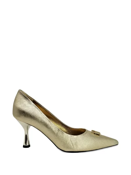 Pantofi cu toc Madison.maison din piele auriu
