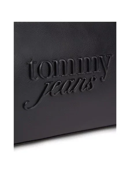 Tommy Jeans geantă cu imitație de piele negru
