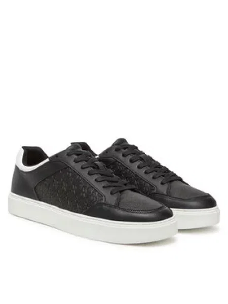 Calvin Klein Sneakersy Clean Cup Low Laceup Mono černá