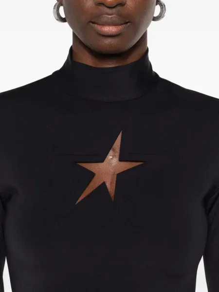 Μακρύς κοστούμι μάξι φόρεμα Mugler μαύρο