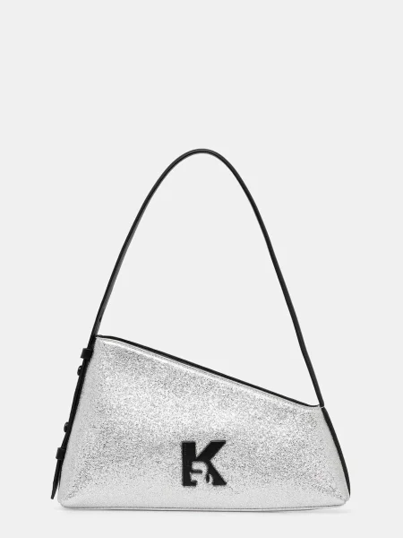 Чанта Karl Lagerfeld Jeans сребристо