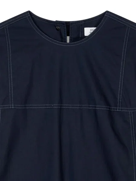 Rochie Studio Tomboy din țesătură twill de costum albastru