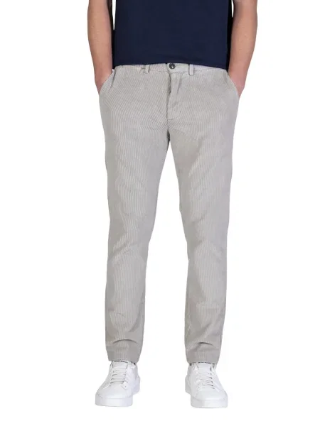 Kalhoty Borghese šedé