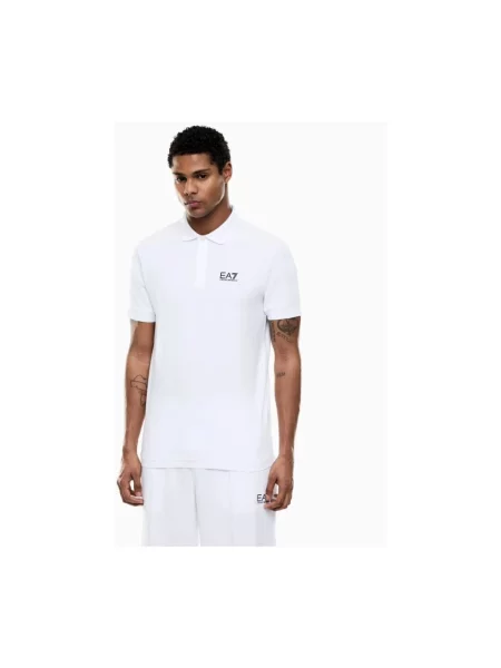 Emporio Armani polo z nadrukiem biały