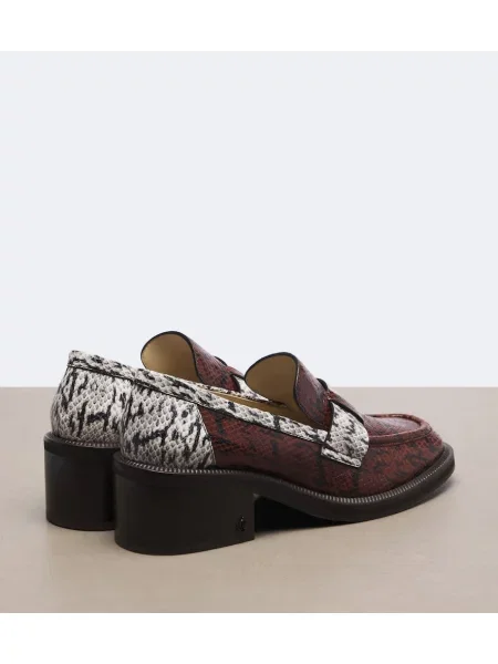 Usnjene salonarji Jimmy Choo s kačjim vzorcem