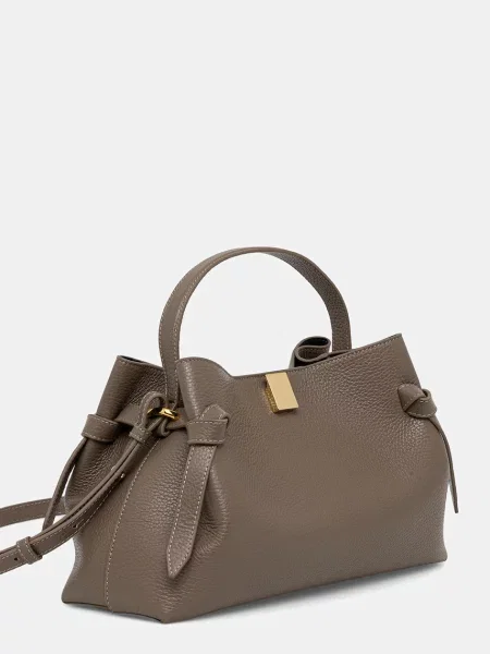 Шкіряна сумочка Yuzefi GYOZA сірий