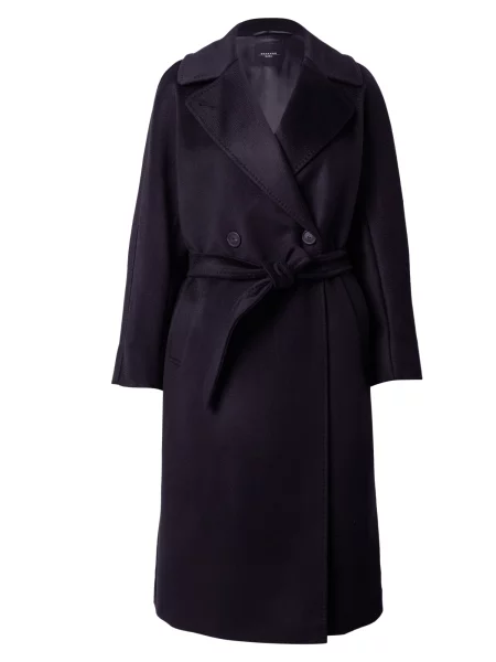 Weekend Max Mara Palton de lână Resina Bleumarin albastru