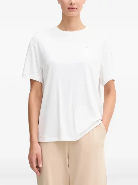 Tricou Ea7 Emporio Armani cu autograf alb