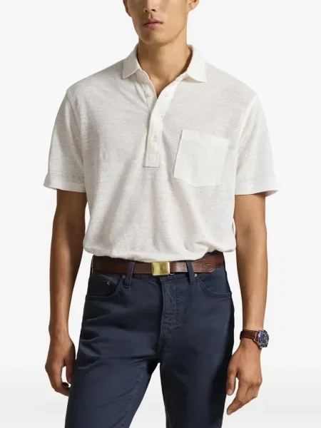 Ριγέ δερμάτινος κάλτσες Polo Ralph Lauren με κορδόνι μαύρο
