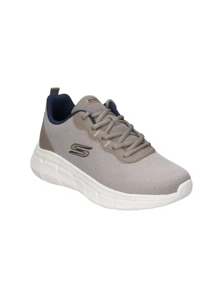 Pánske topánky Skechers Bobs Sport B Flex Icy Edge taupe béžová