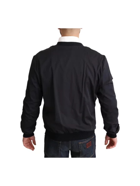Kurtka bomber Dolce And Gabbana wełniany czarny