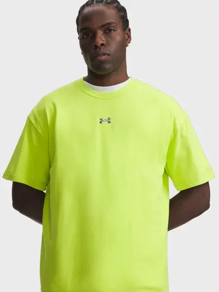 Футболка Under Armour с лого зеленая