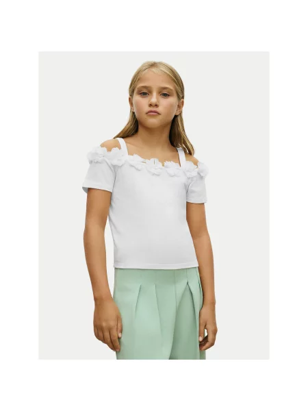 Mayoral Bluza Écru Regular Fit