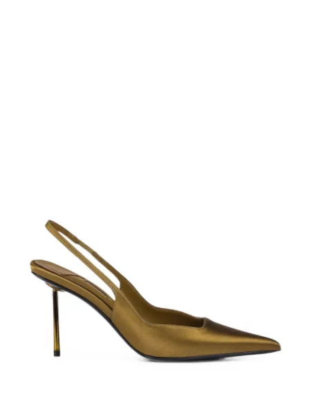 Pantofi cu toc Le Silla slingback verde