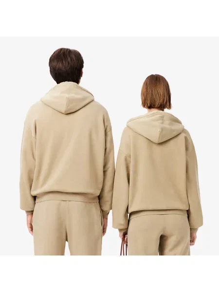 Lacoste Luźna Bluza Z Kapturem czarna