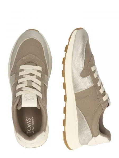 TOMS Nízke tenisky TRVL LITE RETRO béžová / tmavobéžová / strieborná