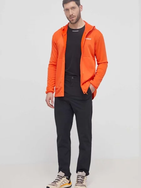 Športni pulover adidas TERREX Xperior s kapuco oranžna