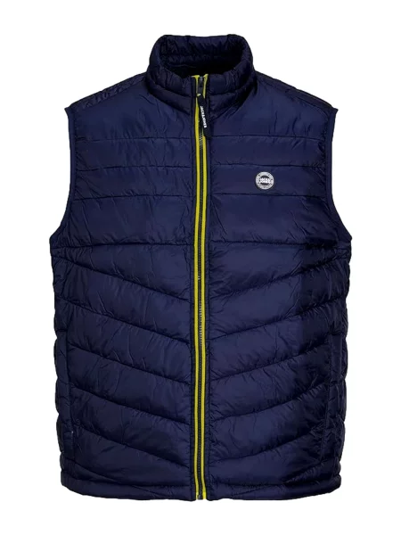 JACK & JONES Vestă Uno închis albastru