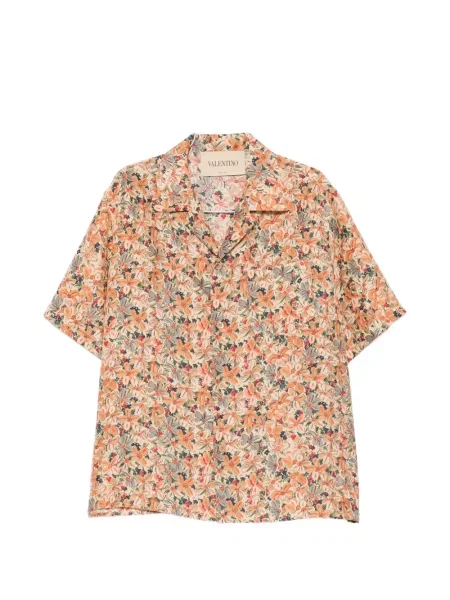 Cămașă Valentino Garavani de mătase cu model floral cu imagine