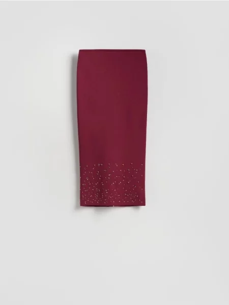 Reserved Fustă cu aplicații roz-fuchsia roz