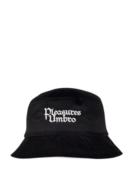 Reversibil pălărie Pleasures în carouri negru