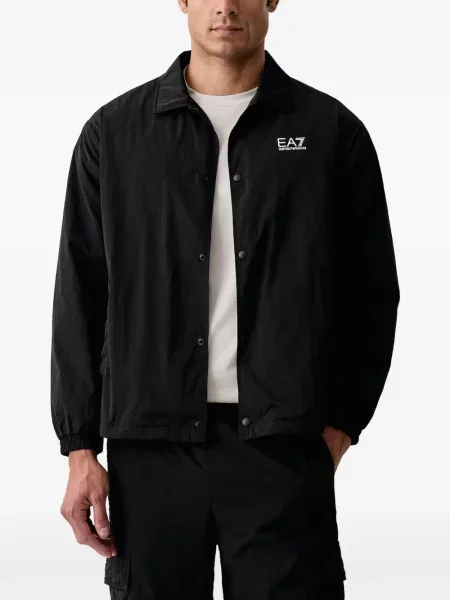 Geacă Ea7 Emporio Armani cu imagine negru