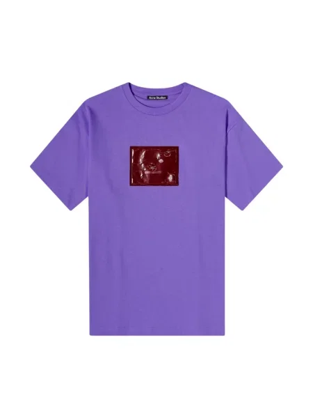 Koszulka Acne Studios fioletowa